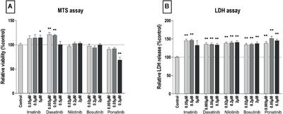 The Risk of Arterial Thrombosis in Patients With Chronic Myeloid Leukemia Treated With Second and Third Generation BCR-ABL Tyrosine Kinase Inhibitors May Be Explained by Their Impact on Endothelial Cells: An In-Vitro Study